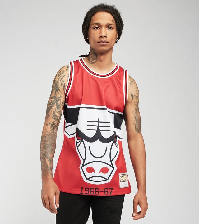 Chicago Bulls Blown Out Fashion Jersey By Mitchell & Ness - Mens