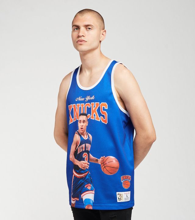 Shop Mitchell & Ness New York Knicks Willis Reed Jersey SMJY4310NYK69-SLV  grey