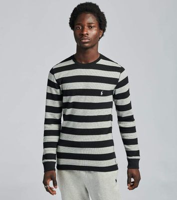 Long Sleeve Rugby Stripe Crew Thermal