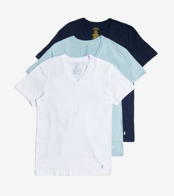 3 Classic Fit V-Neck Tee