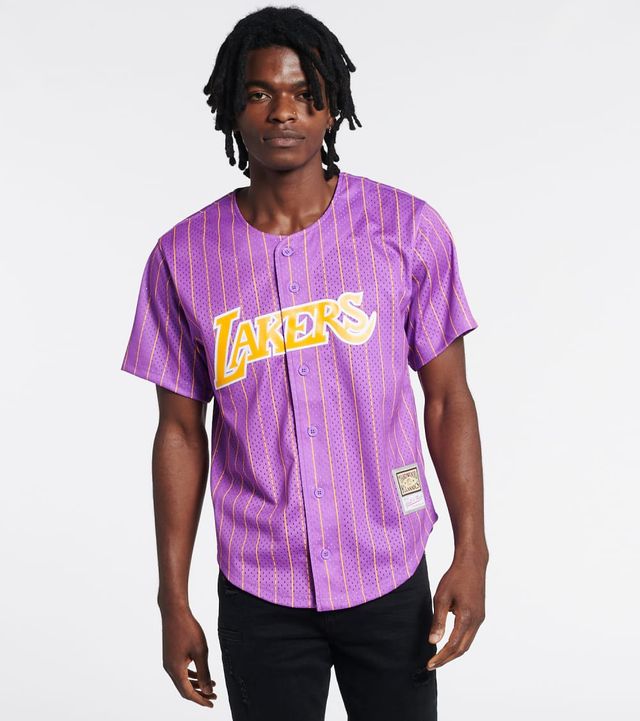 Shop Mitchell & Ness Los Angeles Lakers Kareem Abdul-Jabbar Swingman Jersey  SMJYAC18109LAL-PUR purple