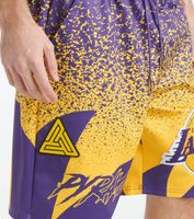 Black Pyramid Los Angeles Lakers Logo Shorts