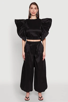 Womens High Waist Balloon Pants,