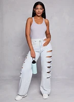 Womens Basic Scoop Neck Tank Bodysuit,