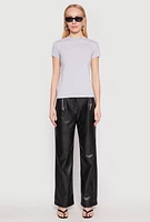 Womens High Neck Short Sleeve Tee,