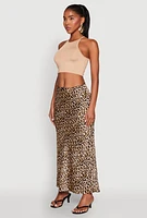 Womens Daisy High Neck Cropped Tank Top,