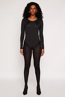 Womens Daisy Long Sleeve Crew Neck Bodysuit,