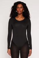 Womens Daisy Long Sleeve Crew Neck Bodysuit,
