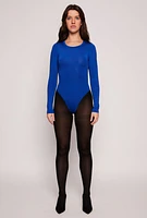 Womens Daisy Long Sleeve Crew Neck Bodysuit,