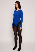 Womens Daisy Long Sleeve Crew Neck Bodysuit,