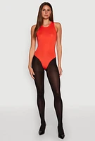 Womens Daisy Crew Neck Tank Bodysuit, M