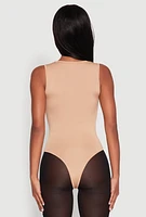 Womens Daisy Crew Neck Tank Bodysuit,