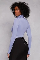 Womens Daisy Turtleneck Bodysuit,