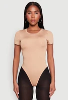 Womens Daisy Short Sleeve Crew Neck Bodysuit,
