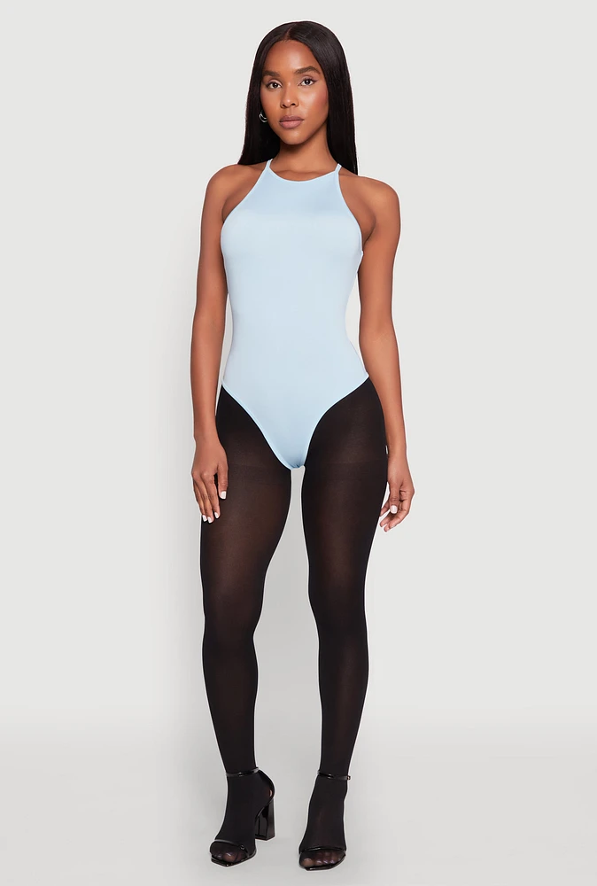 Womens Daisy High Neck Cami Bodysuit, M
