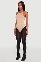 Womens Daisy High Neck Cami Bodysuit,