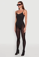 Womens Daisy Scoop Neck Cami Bodysuit,