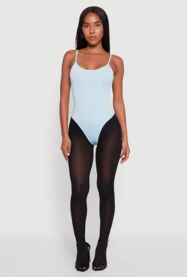Womens Daisy Scoop Neck Cami Bodysuit,