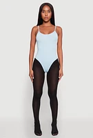 Womens Daisy Scoop Neck Cami Bodysuit,