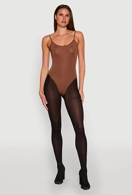 Womens Daisy Scoop Neck Cami Bodysuit,