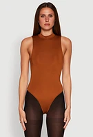 Womens Daisy Mock Neck Tank Bodysuit,