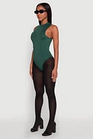 Womens Daisy Mock Neck Tank Bodysuit,