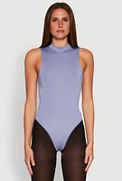 Womens Daisy Mock Neck Tank Bodysuit,