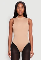 Womens Daisy Mock Neck Tank Bodysuit,