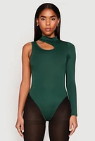 Womens Daisy Keyhole One Shoulder Bodysuit,