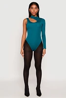 Womens Daisy Keyhole One Shoulder Bodysuit,