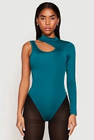 Womens Daisy Keyhole One Shoulder Bodysuit,