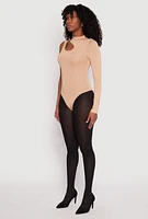 Womens Daisy Keyhole One Shoulder Bodysuit,