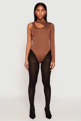 Womens Daisy Keyhole One Shoulder Bodysuit,