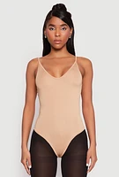 Womens Daisy V Neck Cami Thong Bodysuit,