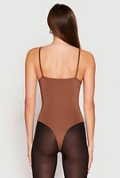 Womens Daisy V Neck Cami Thong Bodysuit,