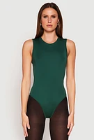 Womens Daisy High Neck Thong Bodysuit,