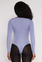 Womens Daisy Crew Neck Long Sleeve Bodysuit,