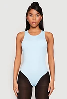 Womens Daisy Crew Neck Thong Bodysuit,