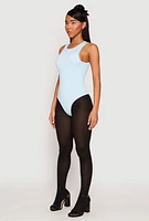 Womens Daisy Crew Neck Thong Bodysuit,