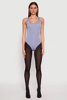 Womens Daisy Scoop Neck Thong Bodysuit,