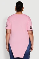 Womens Plus Be Real Not Perfect Graphic T Shirt, 3X