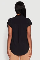 Womens Fixed Cuff Short Sleeve Shirt,