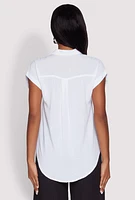 Womens Fixed Cuff Short Sleeve Shirt,