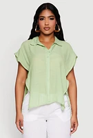 Womens Side Tie Dolman Sleeve Top,