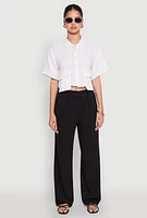 Womens Cargo Pocket Crop Top, Multi, Size S