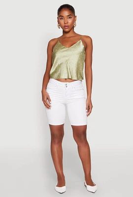 Womens Satin Patterned Print Cami,