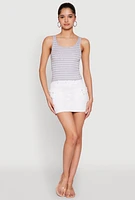 Womens Basic Striped Tank Top,