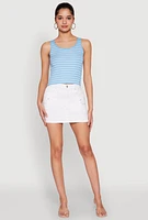 Womens Basic Striped Tank Top,