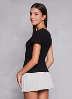 Womens Basic Crew Neck T Shirt,