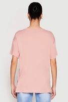 Womens Side Slit Pocket T Shirt,